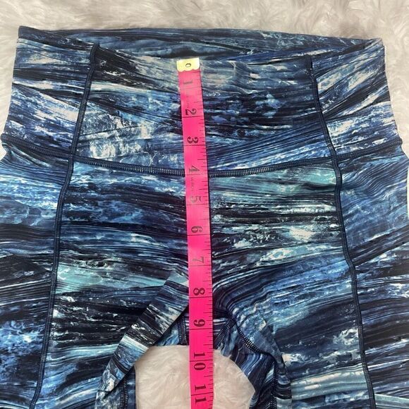Lululemon Speed Up Crop 21" Size 6 Tidal Blue Multi Side Pockets Stretch Legging - Picture 9 of 13
